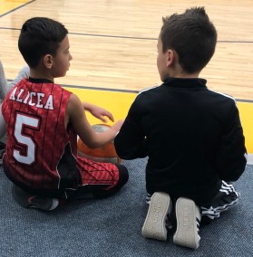friends brodie and ethan at basketball