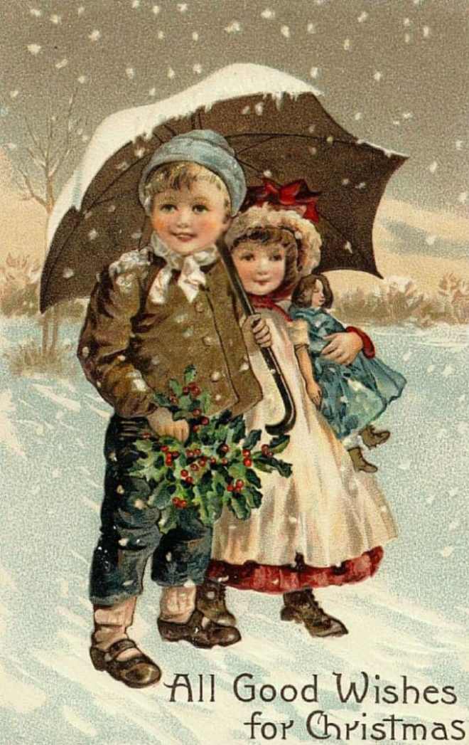 vintage-christmas-cards-for-family-and-kids